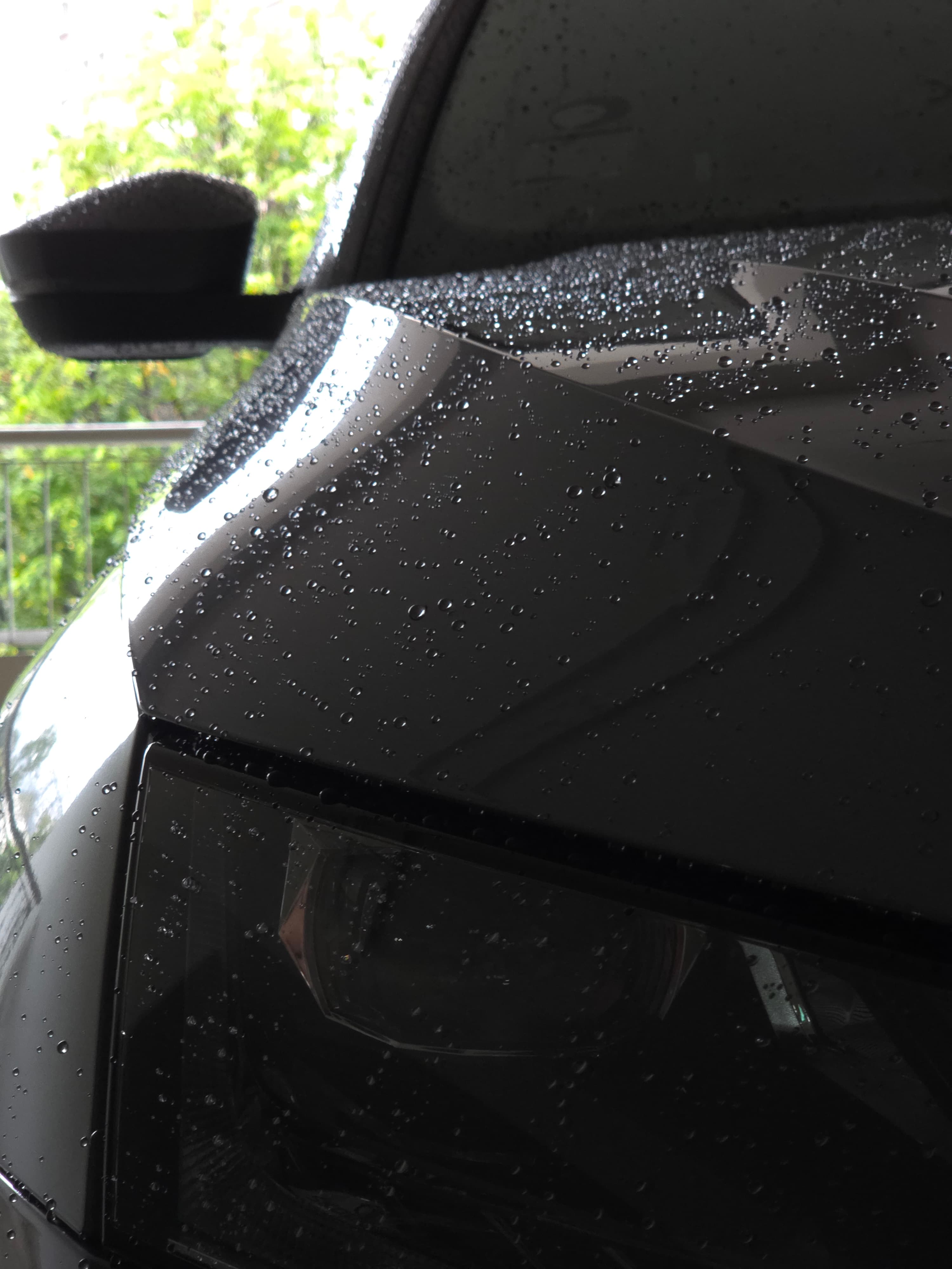 Water beading detail proof on premium paintwork